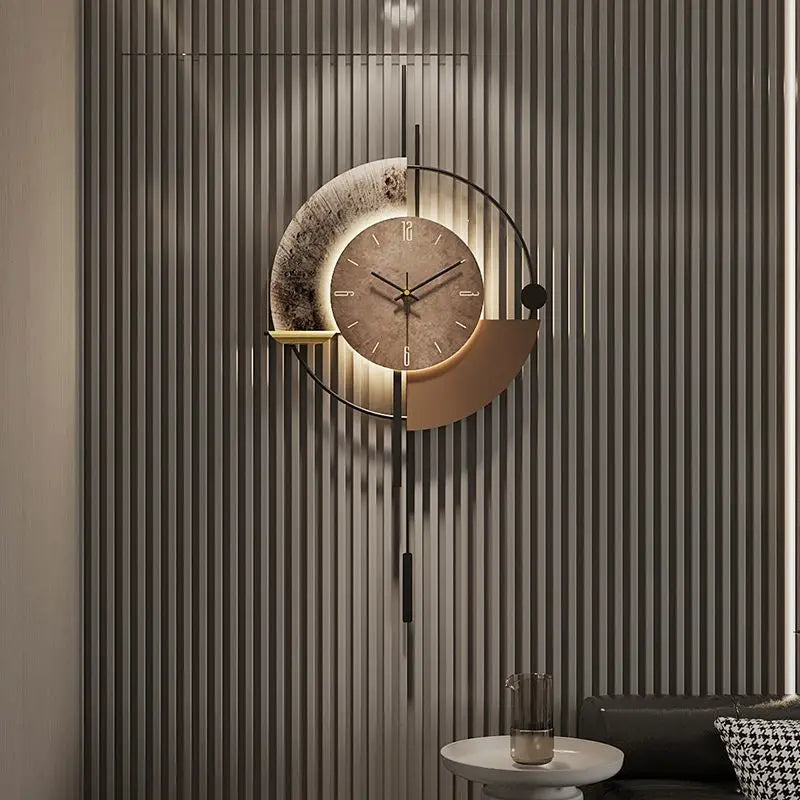 Home Decor Painting Wall Clock TV Background Wall Living Room Decoration Clock